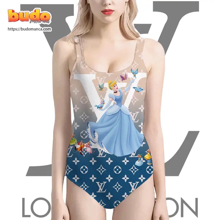Lv feat cinderella princess disney swimsuit louis vuitton gift uninque for women